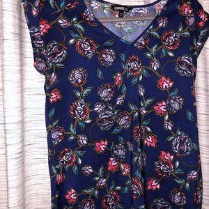 Express floral silk top